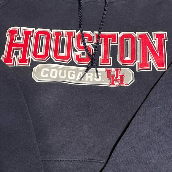 Champion hoodie womens Small University of Houston pullover black red logo - Picture 4 of 9